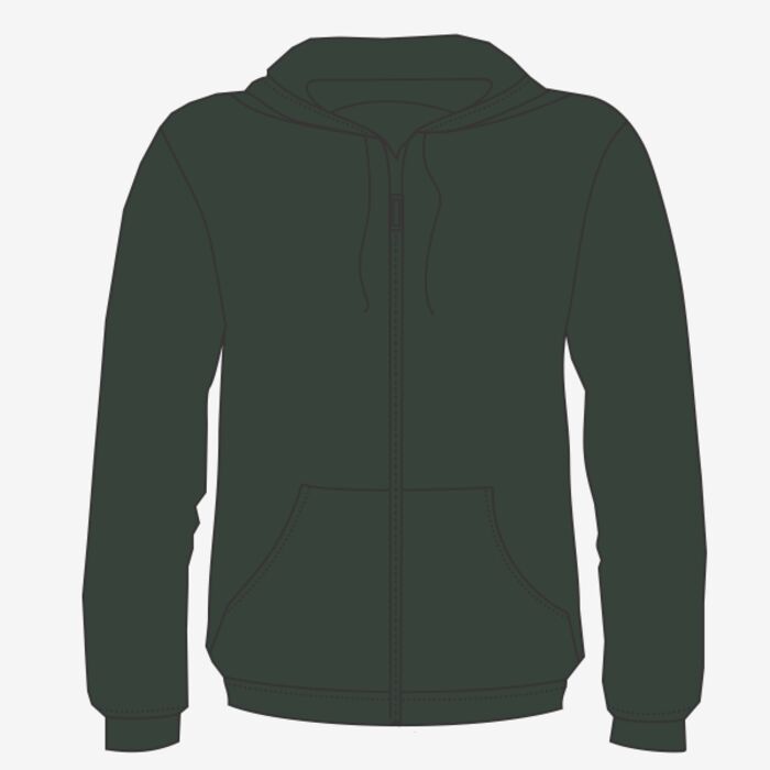 Sponge Fleece DTM Full-Zip Hoodie Thumbnail